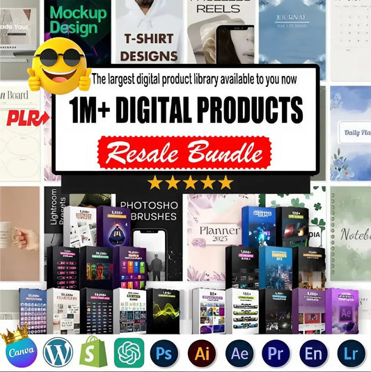 1M+ DIGITAL PRODUCTS BUNDLE